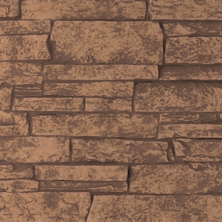 Ekena Millwork 9"W x 8"H Acadia Ledge Stacked Stone, StoneWall Faux Stone Siding Panel, Sedona PNUALSE-MAT-SAMPLE